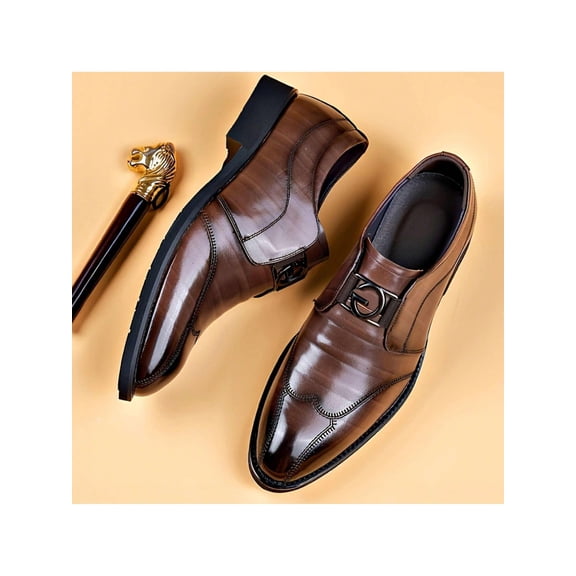 Men's Leather Dress Boots for Business and Casual Wear - 100% Genuine Leather