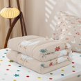 thumbnail image 5 of Erosebridal Duck Floral Repeat Zipper Twin Comforter Sets with Fitted Sheet and 2 Pillowcases for Girls Boys, Beige White Red Flower Farm Goose Zipper Bedding Set, Polkadot Reversible, 4 Pieces, 5 of 7