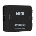 thumbnail image 2 of Adaptador escalador AV a HDMI Convertidor compuesto de video HD RCA a HDMI Mini AV2HDMI, 2 of 9
