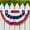 1.5×3 FT 1PCS, variant on Pleated Fan Flag 17762026, 3 X 6 Feet US Bunting Patriotic Half Fan Banner Flag Decoration, Memorial Day 4th of July Independence Day Fourth July Outdoor Decor