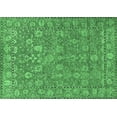 thumbnail image 1 of Ahgly Company Indoor Rectangle Oriental Emerald Green Industrial Area Rugs, 5' x 7', 1 of 4