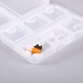 thumbnail image 2 of Unique Bargains 1 Pc 9 Grids Double Layer Pill Case Durable for Travel Clear, 2 of 6