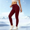 thumbnail image 2 of Women Workout Out Pocket Leggings With Fleece Fitness Sports Running Yoga Pants, 2 of 8