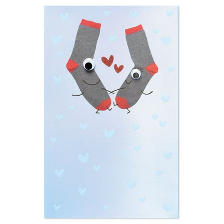 American Greetings Funny Socks Anniversary Card with Glitter