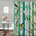 thumbnail image 2 of Orinice  Colorful Bird Shower Curtain Birds on Tree Branch Decorative Bath Curtain  Polyester Fabric Waterproof Bathroom Curtain with 12 Hooks 60x72, 2 of 7