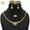 H-03-Gold, variant on Nigerian Fashion Jewelry for Women - Necklace, Earrings, Bracelet and Ring Set