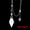 Clear Quartz, variant on Natural Healing Crystal Quartz Stone Pendulum Rhombus Faceted Gemstone Pendant-Opalite