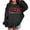Black, variant on Zylarhe Kids Hoodies Stylish Round Neck Printed Casual T Shirt for Women Men Comfortable Daily Outfit with Jeans and Sneakers Soft Touch Black 13-14 Years