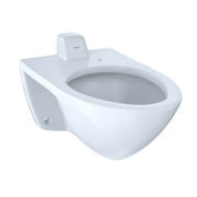 Toto CT708UVNo.01 Elongated 1.0 GPF Wall-Mounted Flushometer Toilet Bowl with Back Spud, Cotton White