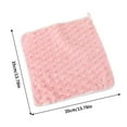 thumbnail image 3 of OAVQHLG3B Washcloth with Ribbed Trim, Quick-Dry & Absorbent Face Hand Towel for Bathroom, Kitchen Multi-Surface Cleaning, Soft Touch Coral Fleece 14x14 inches, 3 of 6