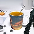 thumbnail image 5 of Yiaed Starry Sky Cloud Puppy Print Ceramics Coffee,Large Handle Design,Extra Large Tea and Coffee Cup for Office and Home Mugs, 5 of 6