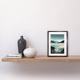 thumbnail image 2 of Luskentyre Sands Coastal Landscape Illustration Artwork Framed Wall Art Print 9X7 Inch, 2 of 5