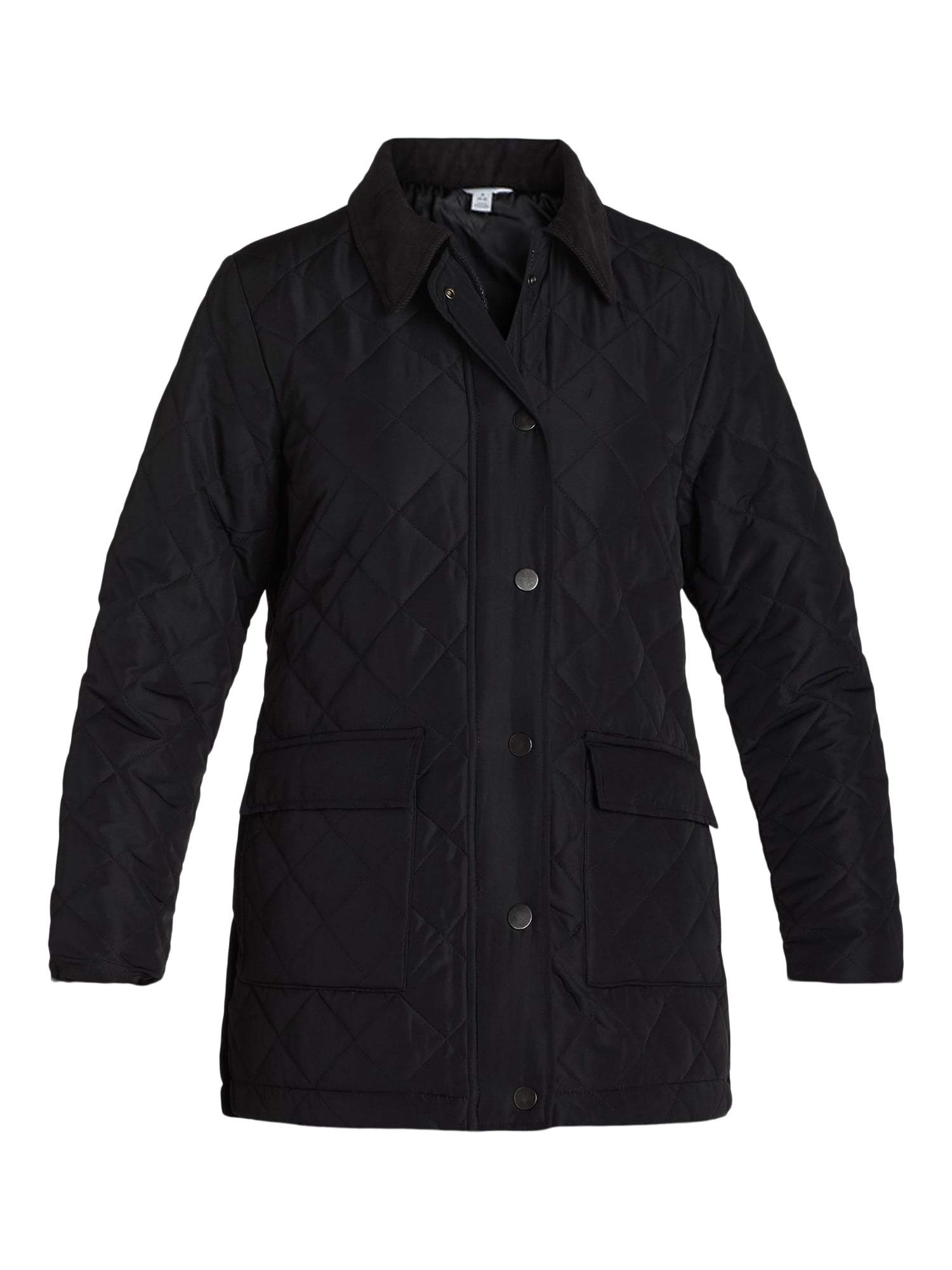 Time and Tru Women's Quilted Barn Coat, Midweight, Sizes XS-3X