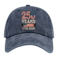 thumbnail image 1 of Unisex Anniversary Print Style Fashion Visor Cap For Outdoor Activities Everyday Wear Versatile Headwear, 1 of 4
