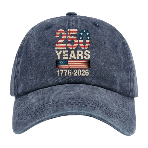 Unisex Anniversary Print Style Fashion Visor Cap for Outdoor Activities and Casual Everyday Wear