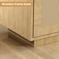 thumbnail image 4 of Ataucjin 5 Tier Bookshelf, Boho Bookcase with Rattan Doors, Wooden Bookcase and Bookshelf with Storage, Tall Book Stand, Large Bookshelf for Living Room, Bedroom, Home Office, Kitchen, 4 of 7