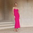 thumbnail image 1 of Txlixc Vestido de mujer de corte cruzado de color sólido Txlixc moda, 1 of 4