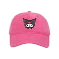 thumbnail image 2 of Kuromi Character Art Women's Pink Baseball Cap-OSFA, 2 of 6