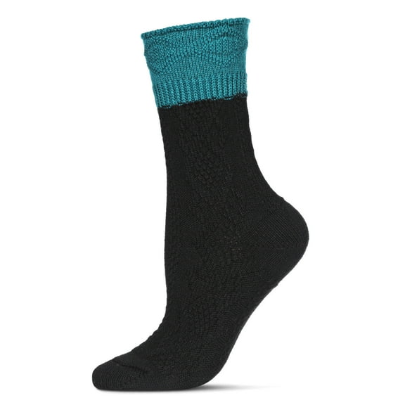 Legmogue Women's Diamond Bits Soft-Fit Two-Tone Crew Sock - Womens - Female, One Size, Tan