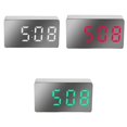 thumbnail image 1 of Reloj despertador digital LED de 3 piezas Fecha de dormitorio portátil Relojes de números grandes Soledad Despertador digital, 1 of 9