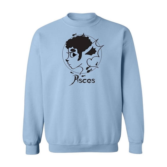 Female Zodiac Sign Pisces. Sweatshirt Women -Image by Shutterstock, Female Medium