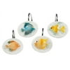 Tropical Rainbow Fish Bathroom Shower Curtain Hooks