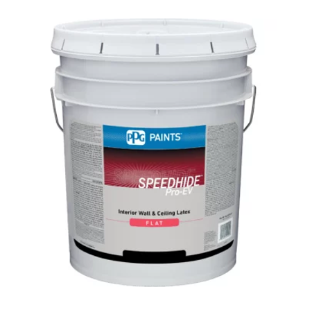 - 5 Gallon Glidden ProMaster Latex Flat Wall Paint - Antique White