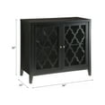 thumbnail image 5 of Gzxs Sideboard Cabinet with 2 Glass Doors, Kitchen Buffet Cupboard Display Cabinet for Living Room Bedroom, 34"L x 15"W x 30"H, Black, 5 of 7
