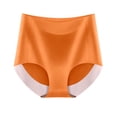 thumbnail image 4 of Bigersell Padded Underwear for Women Clearance Plus Size Underwear Women Cheeky Panty Style P-19 Nylon Brief Panties G String Thong Briefs Mid Waist Women Cheeky Panties Orange XL, 4 of 4