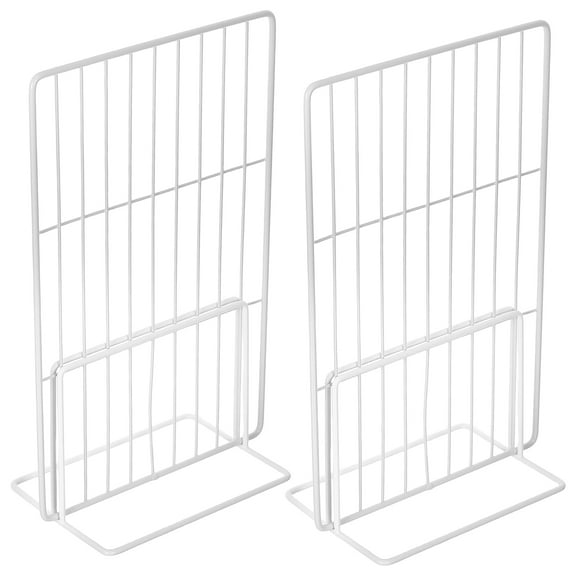Beaupretty Strong White Metal Refrigerator Dividers Easy Install for Freezer Use 2Pcs