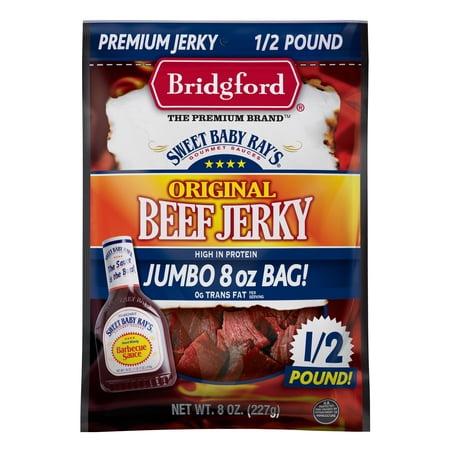 Bridgford Sweet Baby Ray's Original Beef Jerky 8 oz