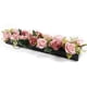 thumbnail image 1 of Florero de acrílico BLESIY Centro de mesa floral rectangular largo decorativo, 1 of 8
