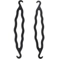 thumbnail image 2 of Rizador de plástico negro para hacer moños, soporte para el cabello, herramienta para trenzar moños mágicos, accesorios de peluquería para mujeres, 2 of 5