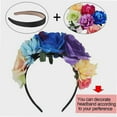 thumbnail image 3 of 18 Pieces Satin Headbands 0.79 Inch Wide Non-slip Headband Plain Satin Headband Colorful Hard Headbands DIY Headbands for Women and Girls, 18 Colors, 3 of 4