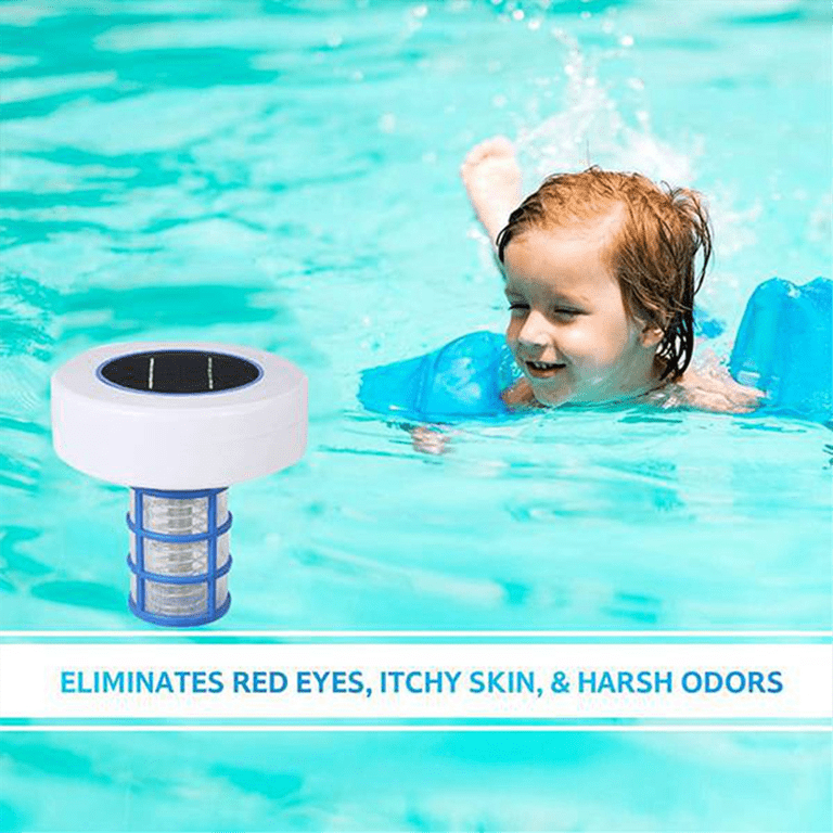 Ionizador De Piscina Solar Con Luces LED Multicolor - Purificador Flotante De Cobre Para Agua Dulce Y Salada, Sin Químicos