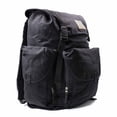 thumbnail image 2 of ASR Outdoor 30L Heavy Stitch Gold Panning Backpack Camping Canvas Rucksack, Black, 2 of 11