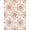 Dusty Rose Cream, Pattern 5, variant on ODIKA 8'x10' Washable Area Rug Pink Symmetrical Vintage Decorative Faded Botanical Tug for Living Room, Under Sectional, Family , Durable, Non-Slip