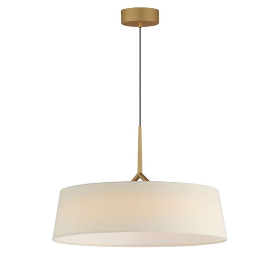 10336OFNAB-Maxim Lighting-Paramount - 31.5W 1 LED Pendant-13.75 Inches Tall and 21.25 Inches Wide-Natural Aged Brass Finish