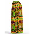 thumbnail image 4 of African Women's Long High Waist Maxi Skirt Ankara Print Matching Headwrap Cotton, 4 of 4