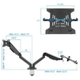 thumbnail image 5 of Mount-It! Full Motion Monitor and Laptop Stand | Fits 17"-27" Inch Screens, 5 of 8