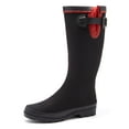 thumbnail image 2 of Forever Young Women's Scuba Water Resistant Fabric Couture Tall Rain Boot, 2 of 2