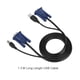 thumbnail image 2 of Cable de interruptor KVM USB 2,0 de 1,5 M, Cable multifuncional conveniente para ordenador PC, 2 of 8