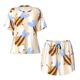 thumbnail image 4 of Lsque A Bee Women's Short-Sleeved Pajama Set - 2 Piece Soft and Lightweight Sleepwear Set-4X-Large, 4 of 9