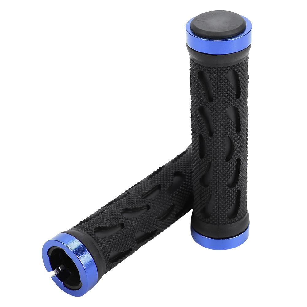 Mgaxyff 1Pair Hollow Antislip Rubber Road Mountain Bike Bicycle Handlebar Lockon Grips, Bike