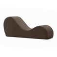 thumbnail image 3 of Avana Yoga Chaise Indoor Lounge Chair, Microvelvet Brown, 3 of 6
