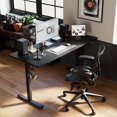 thumbnail image 2 of Electric Standing Desk,  Height Adjustable Desk, Sit Stand up for Work Office Home, Ergonomic Rising Computer Table with Memory Preset, 2 of 7