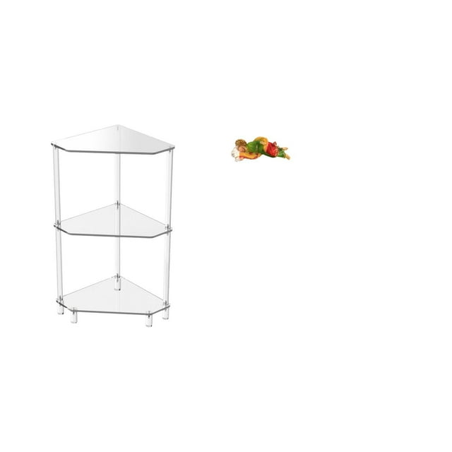 Mesa Auxiliar De Esquina Moderna Con Tres Estantes Para Cocina, Baño, Sala De Estar Y Estatua Decorativa De José, Escultura De Resina De Jesús José Para Estante De Mesa, Oficina Y Coche.