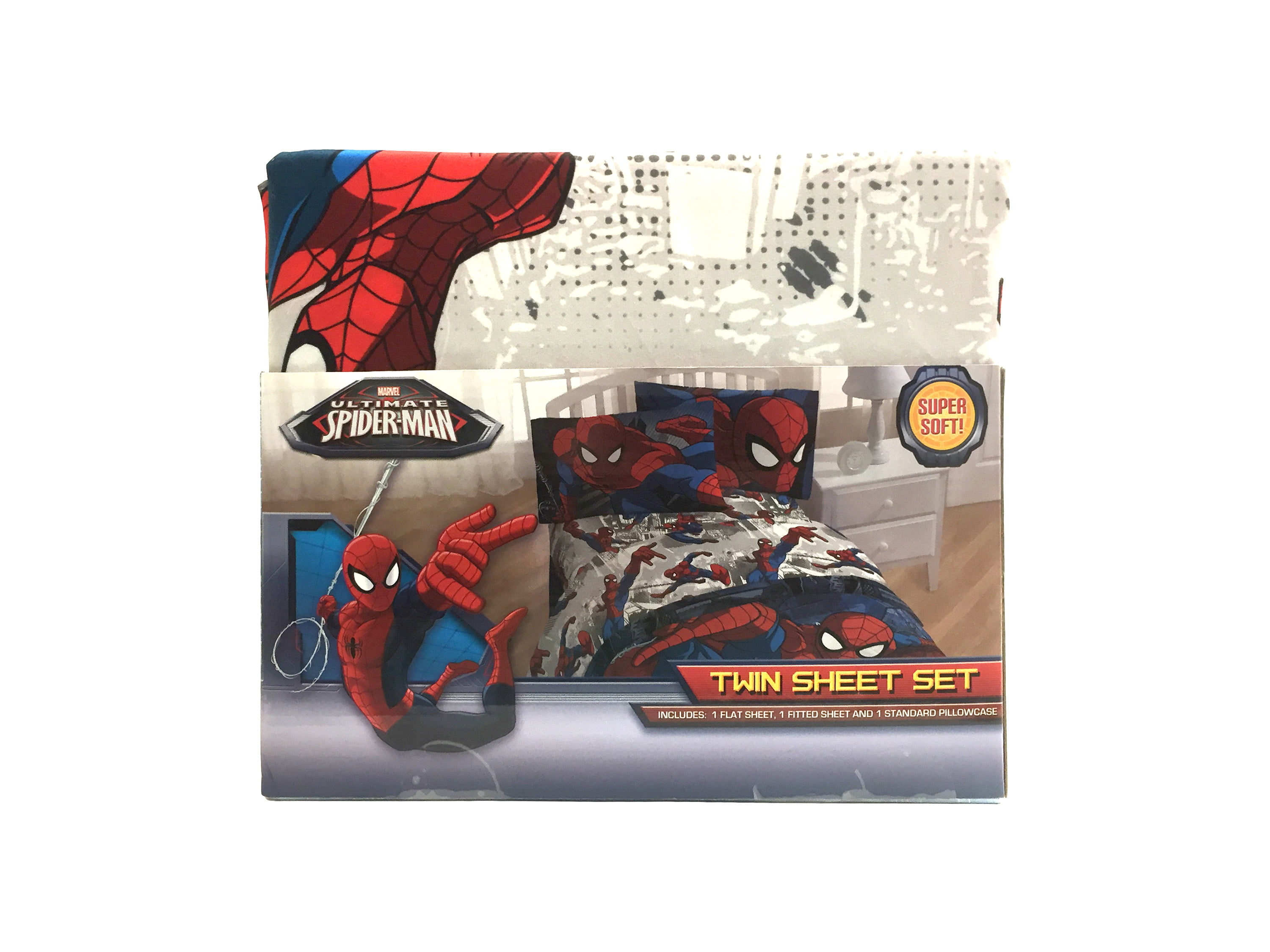 Marvel Spiderman Burst Microfiber Bed Sheet Set