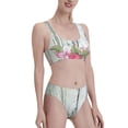 thumbnail image 2 of Wukai Mouse Cheese Print Beach Trunks with Compression Liner Swimsuit Quick Dry Beach Sports Shorts with Pocket-Medium, 2 of 8