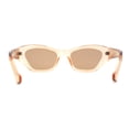 thumbnail image 3 of Womens Mod Thick Plastic Chunky Cat Eye Sunglasses Peach Brown, 3 of 4